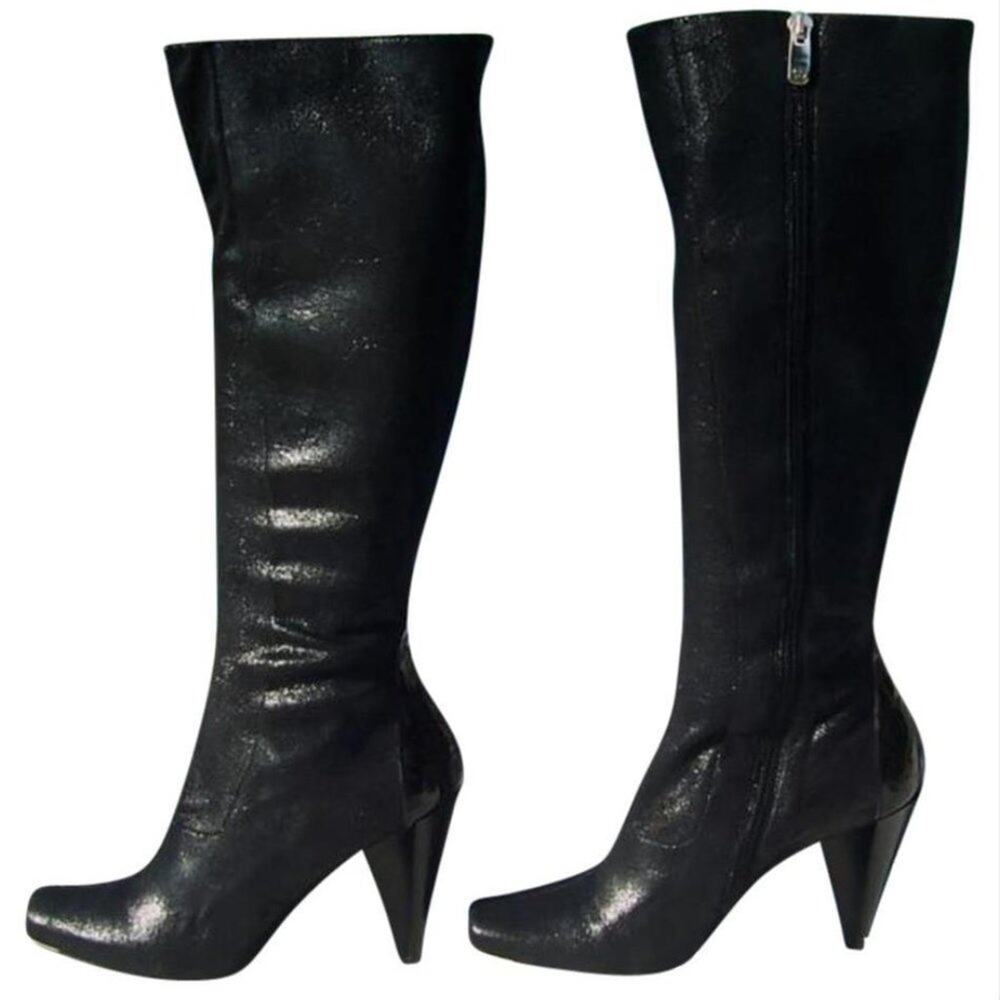 Donald Pliner Couture Black Suede Leather Boot Shoe Water Resistant New NWT $495